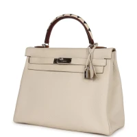 Hermes Kelly Retourne 32 Craie Au Gallop Togo Palladium Hardware Hermes Kelly Retourne 32 Craie Au Gallop Togo Palladium Hardware