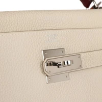 Hermes Kelly Retourne 32 Craie Au Gallop Togo Palladium Hardware Hermes Kelly Retourne 32 Craie Au Gallop Togo Palladium Hardware