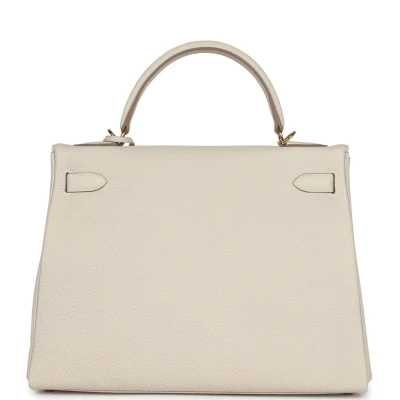 Hermes Kelly Retourne 32 Craie Togo Gold Hardware Hermes Kelly Retourne 32 Craie Togo Gold Hardware