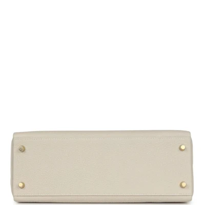 Hermes Kelly Retourne 32 Craie Togo Gold Hardware Hermes Kelly Retourne 32 Craie Togo Gold Hardware