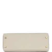 Hermes Kelly Retourne 32 Craie Togo Gold Hardware Hermes Kelly Retourne 32 Craie Togo Gold Hardware