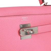 Hermes Kelly Retourne 32 Rose Azalee Clemence Palladium Hardware Hermes Kelly Retourne 32 Rose Azalee Clemence Palladium Hardware