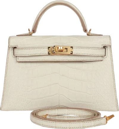 Hermes Kelly Sellier 20 Beton Matte Alligator Gold Hardware Hermes Kelly Sellier 20 Beton Matte Alligator Gold Hardware