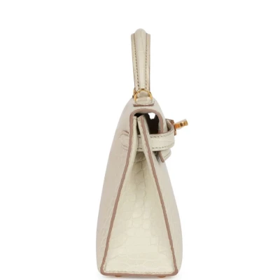 Hermes Kelly Sellier 20 Beton Matte Alligator Gold Hardware Hermes Kelly Sellier 20 Beton Matte Alligator Gold Hardware