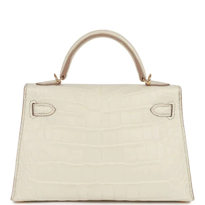 Hermes Kelly Sellier 20 Beton Matte Alligator Gold Hardware Hermes Kelly Sellier 20 Beton Matte Alligator Gold Hardware