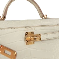 Hermes Kelly Sellier 20 Beton Matte Alligator Gold Hardware Hermes Kelly Sellier 20 Beton Matte Alligator Gold Hardware