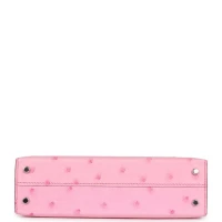 Hermes Kelly Sellier 20 Bubblegum Ostrich Palladium Hardware Hermes Kelly Sellier 20 Bubblegum Ostrich Palladium Hardware