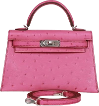Hermes Kelly Sellier 20 Fuchsia Ostrich Palladium Hardware Hermes Kelly Sellier 20 Fuchsia Ostrich Palladium Hardware
