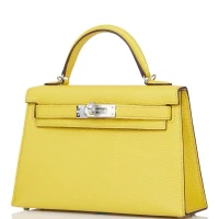 Hermes Kelly Sellier 20 Jaune de Naples Verso Chèvre Palladium Hardware Hermes Kelly Sellier 20 Jaune de Naples Verso Chèvre Palladium Hardware