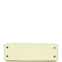 Hermes Kelly Sellier 20 Jaune Milton Epsom Palladium Hardware