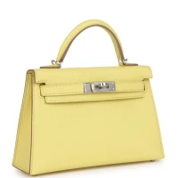 Hermes Kelly Sellier 20 Limoncello Chevre Palladium Hardware Hermes Kelly Sellier 20 Limoncello Chevre Palladium Hardware