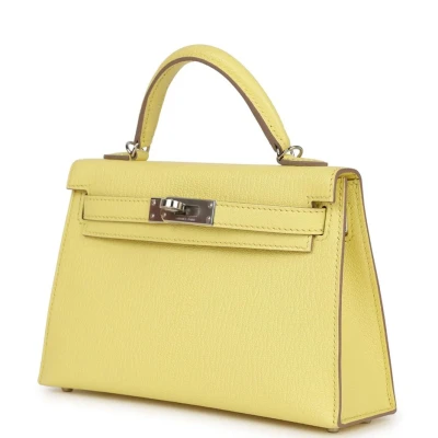 Hermes Kelly Sellier 20 Limoncello Chevre Palladium Hardware Hermes Kelly Sellier 20 Limoncello Chevre Palladium Hardware
