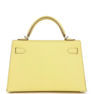 Hermes Kelly Sellier 20 Limoncello Chevre Palladium Hardware Hermes Kelly Sellier 20 Limoncello Chevre Palladium Hardware