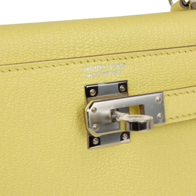 Hermes Kelly Sellier 20 Limoncello Chevre Palladium Hardware Hermes Kelly Sellier 20 Limoncello Chevre Palladium Hardware