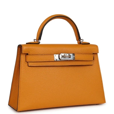 Hermes Kelly Sellier 20 Moutarde Chevre Palladium Hardware Hermes Kelly Sellier 20 Moutarde Chevre Palladium Hardware