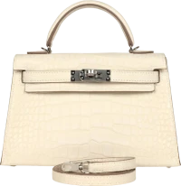 Hermes Kelly Sellier 20 Nata Matte Alligator Palladium Hardware Hermes Kelly Sellier 20 Nata Matte Alligator Palladium Hardware
