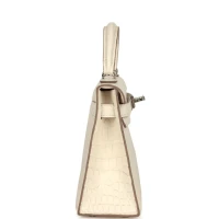 Hermes Kelly Sellier 20 Nata Matte Alligator Palladium Hardware Hermes Kelly Sellier 20 Nata Matte Alligator Palladium Hardware