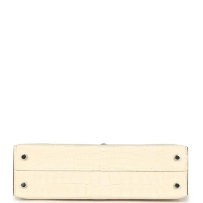 Hermes Kelly Sellier 20 Nata Matte Alligator Palladium Hardware Hermes Kelly Sellier 20 Nata Matte Alligator Palladium Hardware