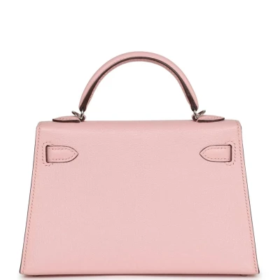 Hermes Kelly Sellier 20 Rose Sakura Chevre Palladium Hardware Hermes Kelly Sellier 20 Rose Sakura Chevre Palladium Hardware