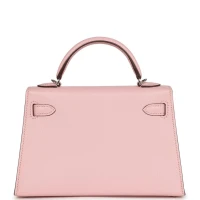 Hermes Kelly Sellier 20 Rose Sakura Chevre Palladium Hardware Hermes Kelly Sellier 20 Rose Sakura Chevre Palladium Hardware
