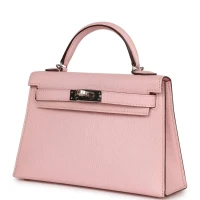 Hermes Kelly Sellier 20 Rose Sakura Chevre Palladium Hardware Hermes Kelly Sellier 20 Rose Sakura Chevre Palladium Hardware