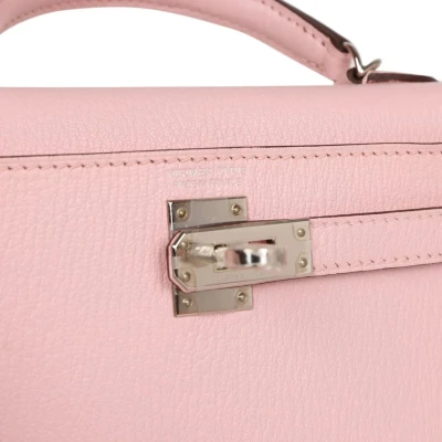 Hermes Kelly Sellier 20 Rose Sakura Chevre Palladium Hardware Hermes Kelly Sellier 20 Rose Sakura Chevre Palladium Hardware
