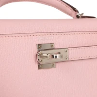 Hermes Kelly Sellier 20 Rose Sakura Chevre Palladium Hardware Hermes Kelly Sellier 20 Rose Sakura Chevre Palladium Hardware