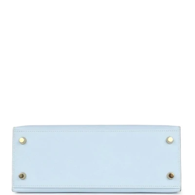 Hermes Kelly Sellier 25 Bleu Brume Epsom Gold Hardware Hermes Kelly Sellier 25 Bleu Brume Epsom Gold Hardware