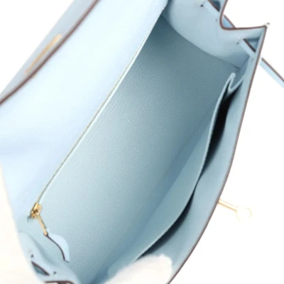 Hermes Kelly Sellier 25 Bleu Brume Epsom Gold Hardware Hermes Kelly Sellier 25 Bleu Brume Epsom Gold Hardware