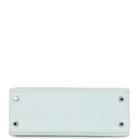 Hermes Kelly Sellier 25 Bleu Brume Epsom Palladium Hardware