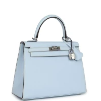 Hermes Kelly Sellier 25 Bleu Brume Epsom Palladium Hardware Hermes Kelly Sellier 25 Bleu Brume Epsom Palladium Hardware