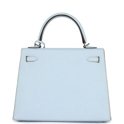 Hermes Kelly Sellier 25 Bleu Brume Epsom Palladium Hardware Hermes Kelly Sellier 25 Bleu Brume Epsom Palladium Hardware