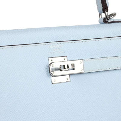 Hermes Kelly Sellier 25 Bleu Brume Epsom Palladium Hardware Hermes Kelly Sellier 25 Bleu Brume Epsom Palladium Hardware