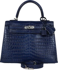 Hermes Kelly Sellier 25 Bleu Indigo Aizome Matte Porosus Crocodile Palladium Hardware Hermes Kelly Sellier 25 Bleu Indigo Aizome Matte Porosus Crocodile Palladium Hardware