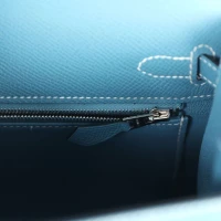 Hermes Kelly Sellier 25 Blue Jean Epsom Palladium Hardware Hermes Kelly Sellier 25 Blue Jean Epsom Palladium Hardware