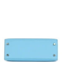 Hermes Kelly Sellier 25 Celeste Epsom Gold Hardware Hermes Kelly Sellier 25 Celeste Epsom Gold Hardware