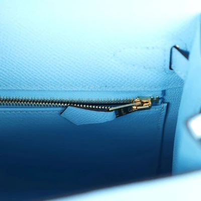 Hermes Kelly Sellier 25 Celeste Epsom Gold Hardware Hermes Kelly Sellier 25 Celeste Epsom Gold Hardware