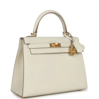 Hermes Kelly Sellier 25 Craie Epsom Gold Hardware Hermes Kelly Sellier 25 Craie Epsom Gold Hardware