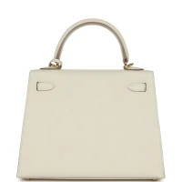 Hermes Kelly Sellier 25 Craie Epsom Gold Hardware Hermes Kelly Sellier 25 Craie Epsom Gold Hardware