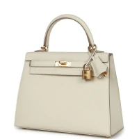 Hermes Kelly Sellier 25 Craie Epsom Gold Hardware Hermes Kelly Sellier 25 Craie Epsom Gold Hardware