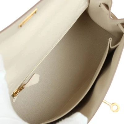 Hermes Kelly Sellier 25 Craie Epsom Gold Hardware Hermes Kelly Sellier 25 Craie Epsom Gold Hardware