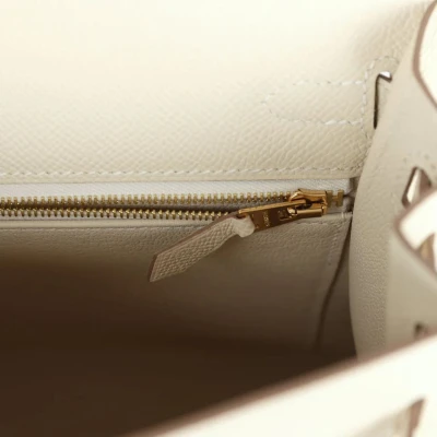 Hermes Kelly Sellier 25 Craie Epsom Gold Hardware Hermes Kelly Sellier 25 Craie Epsom Gold Hardware