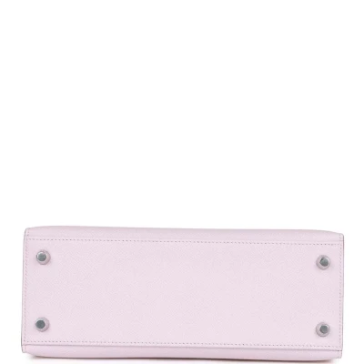 Hermes Kelly Sellier 25 Mauve Pale Epsom Palladium Hardware