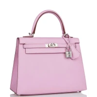 Hermes Kelly Sellier 25 Mauve Sylvestre Epsom Palladium Hardware Hermes Kelly Sellier 25 Mauve Sylvestre Epsom Palladium Hardware