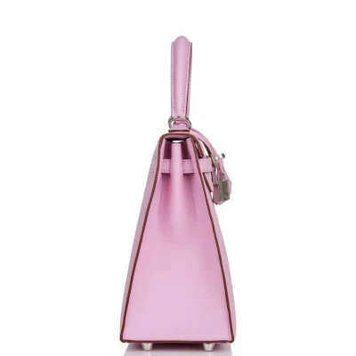 Hermes Kelly Sellier 25 Mauve Sylvestre Epsom Palladium Hardware Hermes Kelly Sellier 25 Mauve Sylvestre Epsom Palladium Hardware