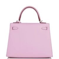 Hermes Kelly Sellier 25 Mauve Sylvestre Epsom Palladium Hardware Hermes Kelly Sellier 25 Mauve Sylvestre Epsom Palladium Hardware