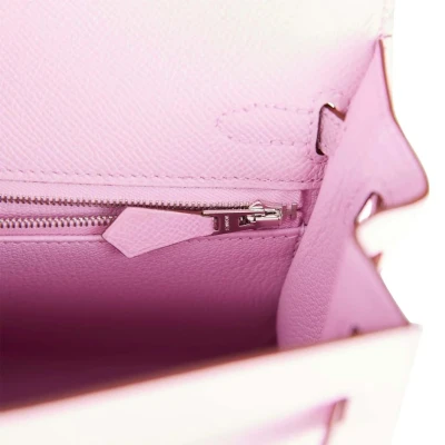 Hermes Kelly Sellier 25 Mauve Sylvestre Epsom Palladium Hardware Hermes Kelly Sellier 25 Mauve Sylvestre Epsom Palladium Hardware