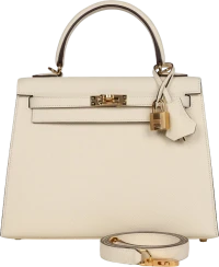 Hermes Kelly Sellier 25 Nata Epsom Gold Hardware Hermes Kelly Sellier 25 Nata Epsom Gold Hardware