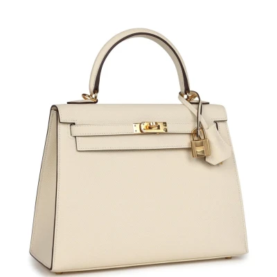 Hermes Kelly Sellier 25 Nata Epsom Gold Hardware Hermes Kelly Sellier 25 Nata Epsom Gold Hardware