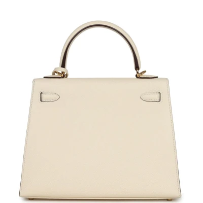 Hermes Kelly Sellier 25 Nata Epsom Gold Hardware Hermes Kelly Sellier 25 Nata Epsom Gold Hardware